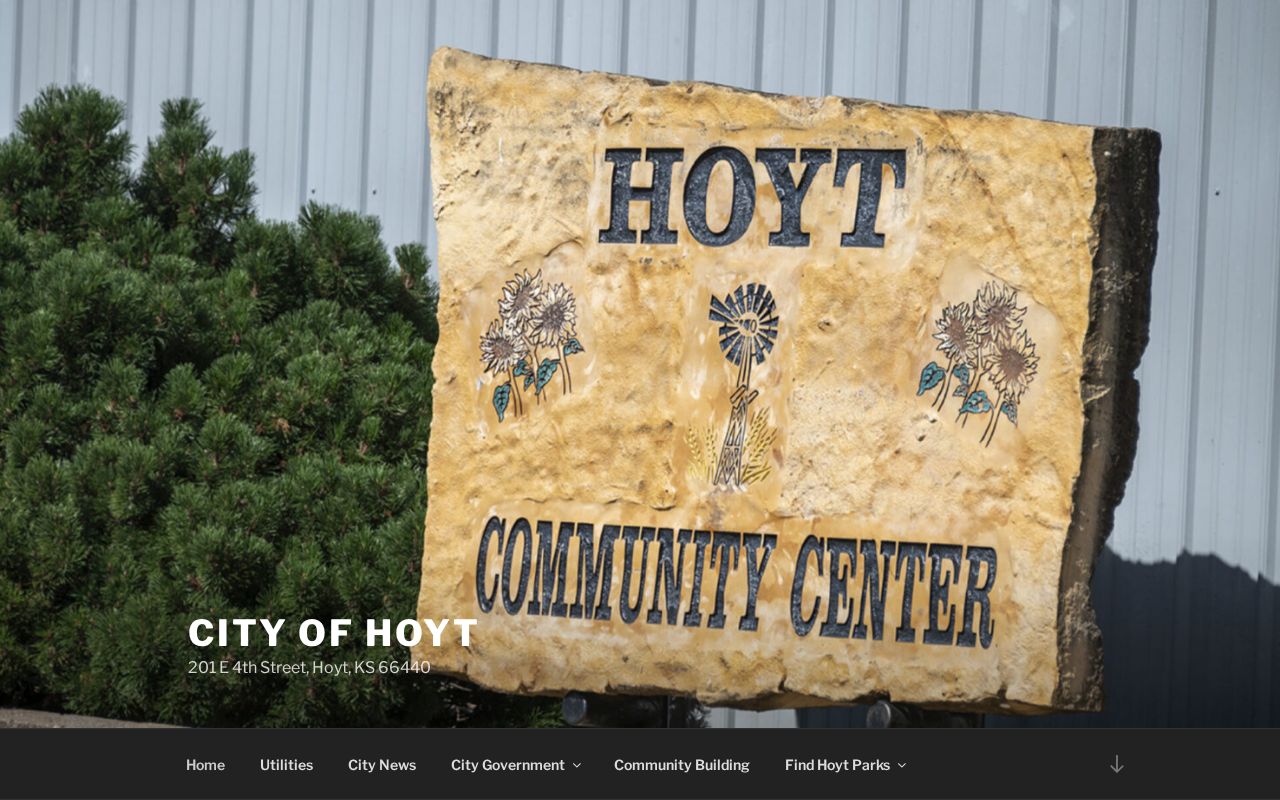Official Hoyt Kansas city website and municipal contact route