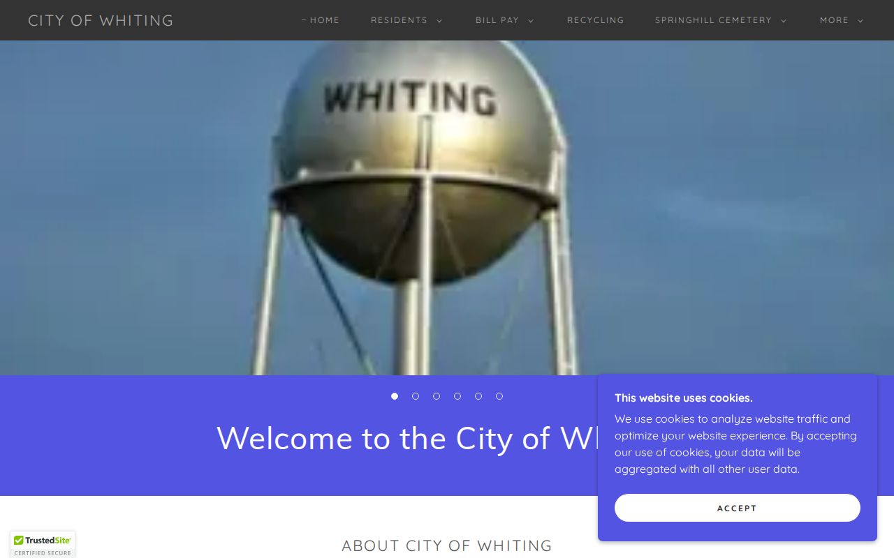 Official Whiting Kansas website with City Hall contact and hours