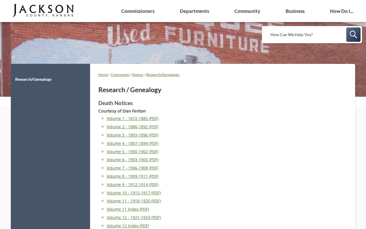 Jackson County genealogy research resources